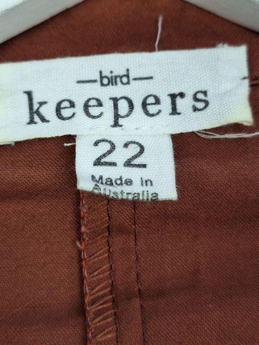 Bird Keepers Chocolate Light Single Breasted Blazer Size 22 by SwapUp-Online Second Hand Store-Online Thrift Store