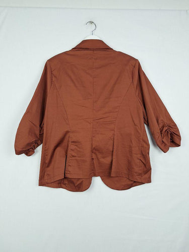 Bird Keepers Chocolate Light Single Breasted Blazer Size 22 by SwapUp-Online Second Hand Store-Online Thrift Store