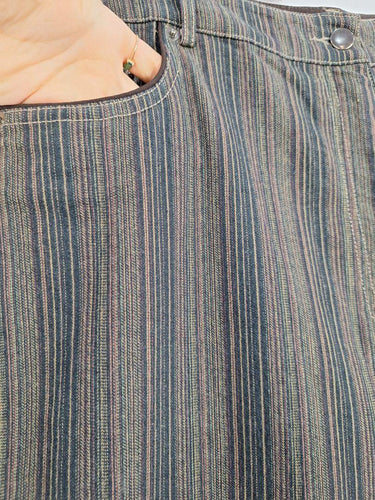 Essential Casuals Casual Striped Straight Leg Jeans Size 18 by SwapUp-Online Second Hand Store-Online Thrift Store