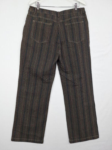 Essential Casuals Casual Striped Straight Leg Jeans Size 18 by SwapUp-Online Second Hand Store-Online Thrift Store