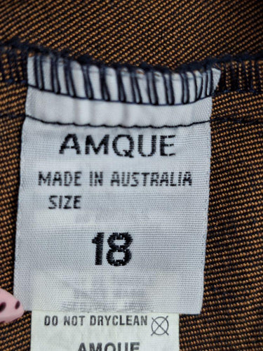 AMQUE Light Pull On Indigo Denim Jeans Size 18 by SwapUp-Online Second Hand Store-Online Thrift Store