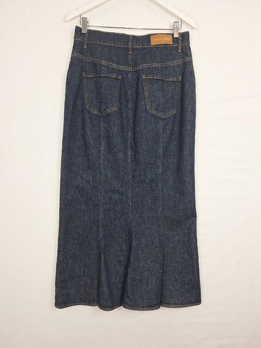 Scanlan Theodore Indigo Denim Full-Length Skirt Size 10 by SwapUp-Online Second Hand Store-Online Thrift Store