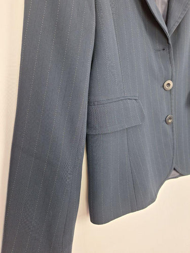 Perri Cutten Classic Dotted Pinstripe Blazer Size 10 by SwapUp-Online Second Hand Store-Online Thrift Store