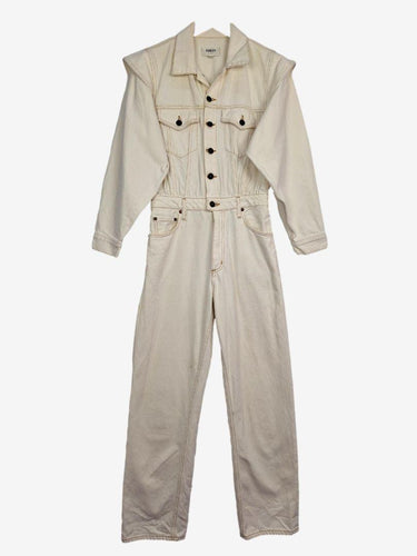 Agolde White Denim Staple Jumpsuit Size XS by SwapUp-Online Second Hand Store-Online Thrift Store
