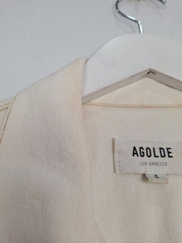 Agolde White Denim Staple Jumpsuit Size XS by SwapUp-Online Second Hand Store-Online Thrift Store