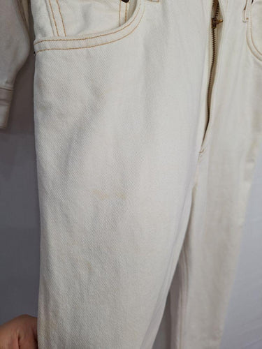 Agolde White Denim Staple Jumpsuit Size XS by SwapUp-Online Second Hand Store-Online Thrift Store