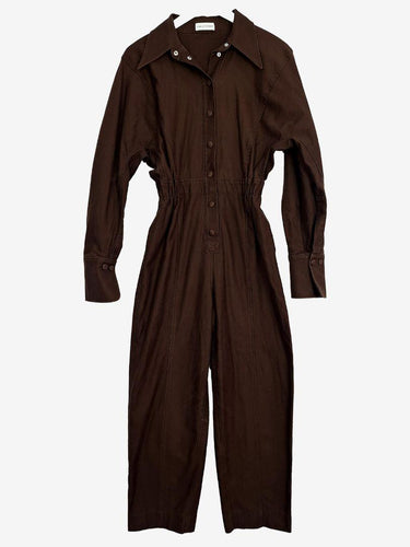 Scanlan Theodore Thick Cotton Brown Essential Jumpsuit Size 8 by SwapUp-Online Second Hand Store-Online Thrift Store
