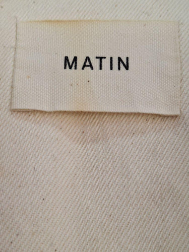 MATIN Classic Collarless Cotton Canvas Blazer Size 6 by SwapUp-Online Second Hand Store-Online Thrift Store