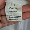 MATIN Classic Collarless Cotton Canvas Blazer Size 6 by SwapUp-Online Second Hand Store-Online Thrift Store
