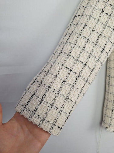 Anine Bing Ivory Tweed Raw Edge Classic Blazer Size S by SwapUp-Online Second Hand Store-Online Thrift Store