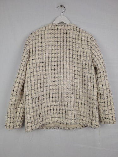 Anine Bing Ivory Tweed Raw Edge Classic Blazer Size S by SwapUp-Online Second Hand Store-Online Thrift Store