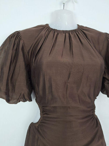 Sir Chocolate Anje Puff Sleeve Gown Dress Size Silk, Cotton by SwapUp-Online Second Hand Store-Online Thrift Store