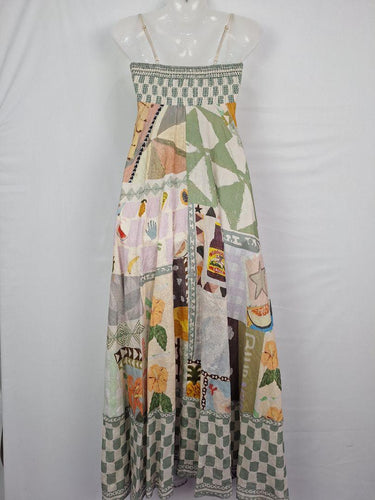 Alemais emma gale Flared Sundress Maxi Dress Size 6 by SwapUp-Online Second Hand Store-Online Thrift Store
