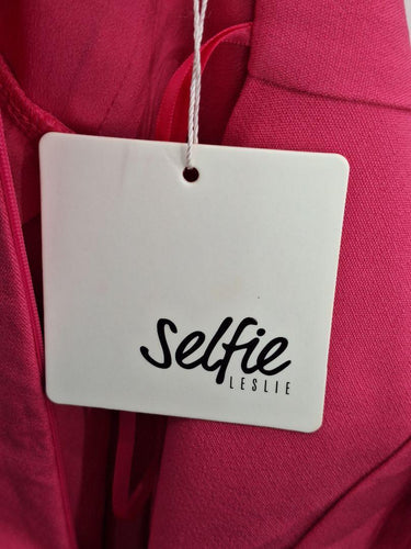 Selfie Leslie Hot Pink Asymmetric Cocktail Mini Dress Size 8 by SwapUp-Online Second Hand Store-Online Thrift Store