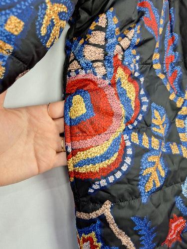 Farm Rio Funky Reversible Printed Puffer Jacket Size XS by SwapUp-Online Second Hand Store-Online Thrift Store