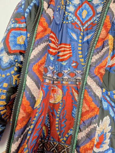 Farm Rio Funky Reversible Printed Puffer Jacket Size XS by SwapUp-Online Second Hand Store-Online Thrift Store