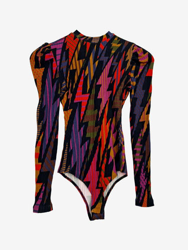 Farm Rio Funky Lightning Strike Bodysuit Size XXS by SwapUp-Online Second Hand Store-Online Thrift Store