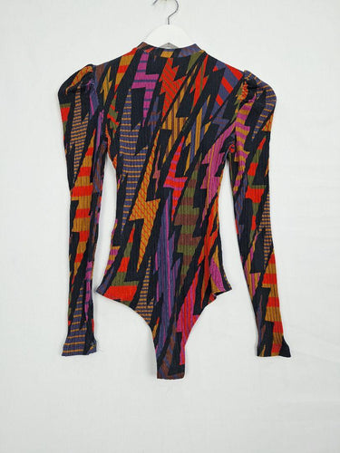 Farm Rio Funky Lightning Strike Bodysuit Size XXS by SwapUp-Online Second Hand Store-Online Thrift Store