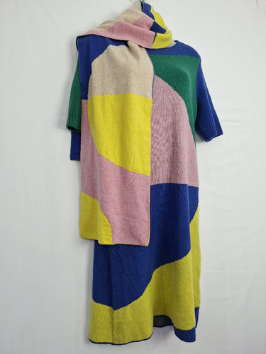Gorman Wool Blend Geometric Print Scarf Size by SwapUp-Online Second Hand Store-Online Thrift Store