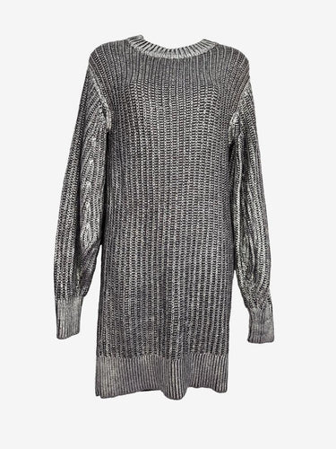 Sass & Bide Foiled Silver Knit Dress Size XS by SwapUp-Online Second Hand Store-Online Thrift Store