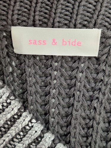 Sass & Bide Foiled Silver Knit Dress Size XS by SwapUp-Online Second Hand Store-Online Thrift Store