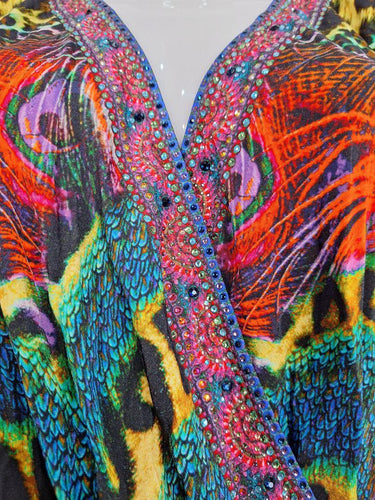 Camilla Rainbow Jungle Fitted Jumpsuit Size XS by SwapUp-Online Second Hand Store-Online Thrift Store