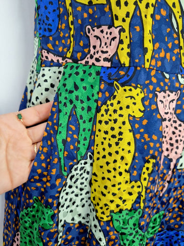 Gorman Groovy Cheetah Silk Jumpsuit Size 6 by SwapUp-Online Second Hand Store-Online Thrift Store