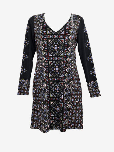Tigerlilly Geometric Fitted Boho Dress Size 6 by SwapUp-Online Second Hand Store-Online Thrift Store