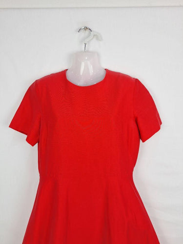 COS Lightly Textured Watermelon Cocoon Midi Dress Size M by SwapUp-Online Second Hand Store-Online Thrift Store