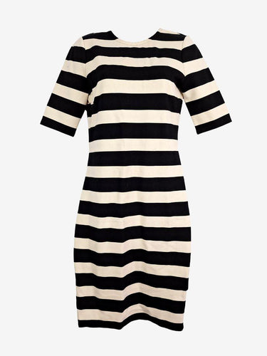 Witchery Striped Fine Jersey Fitted Midi Dress Size 10 by SwapUp-Online Second Hand Store-Online Thrift Store