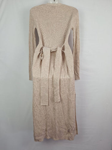 Witchery Stone Longline Rib Lounge Cardigan Size XS by SwapUp-Online Second Hand Store-Online Thrift Store