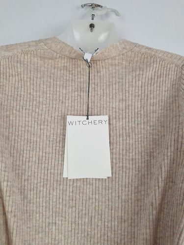 Witchery Stone Longline Rib Lounge Cardigan Size XS by SwapUp-Online Second Hand Store-Online Thrift Store