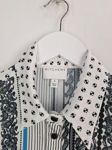 Second-Hand - Witchery Scarf Design Dapper Shirt Size 8 - SwapUp