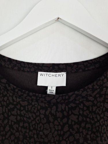 Witchery Casual Printed Crew Top Size S by SwapUp-Online Second Hand Store-Online Thrift Store