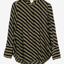 Witchery Olive Diagonal Stripe Blouse Size 8 by SwapUp-Online Second Hand Store-Online Thrift Store