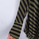 Witchery Olive Diagonal Stripe Blouse Size 8 by SwapUp-Online Second Hand Store-Online Thrift Store