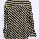 Witchery Olive Diagonal Stripe Blouse Size 8 by SwapUp-Online Second Hand Store-Online Thrift Store