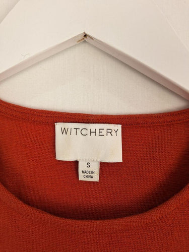 Witchery Terracotta Cold Shoulder Top Size S by SwapUp-Online Second Hand Store-Online Thrift Store