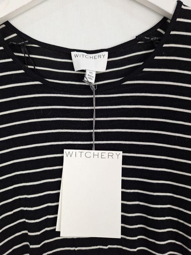 Witchery Striped Comfortable Crew Top Size XS by SwapUp-Online Second Hand Store-Online Thrift Store