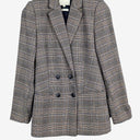 Sportscraft Preppy Checked Double Breasted Blazer Size 6 by SwapUp-Online Second Hand Store-Online Thrift Store