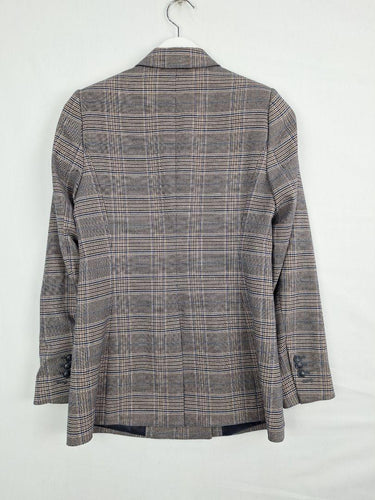 Sportscraft Preppy Checked Double Breasted Blazer Size 6 by SwapUp-Online Second Hand Store-Online Thrift Store