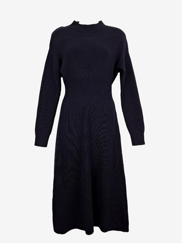 Sportscraft Navy Wool Blend Knit Dress Size S by SwapUp-Online Second Hand Store-Online Thrift Store