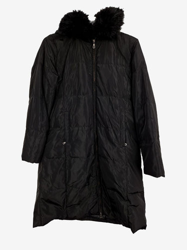 Feathers Hooded Faux Fur Icicle Puffer Jacket Size M by SwapUp-Online Second Hand Store-Online Thrift Store