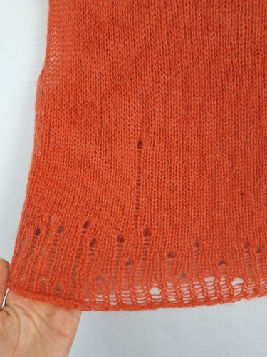 Wendy Voon Coral Loose Weave Knit Top Size S by SwapUp-Online Second Hand Store-Online Thrift Store