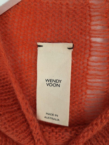 Wendy Voon Coral Loose Weave Knit Top Size S by SwapUp-Online Second Hand Store-Online Thrift Store