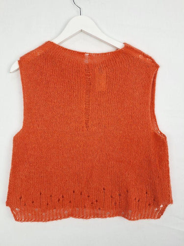 Wendy Voon Coral Loose Weave Knit Top Size S by SwapUp-Online Second Hand Store-Online Thrift Store