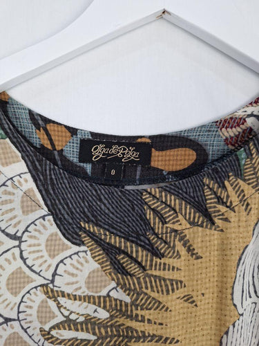 Olga De Polga Oriental Design Casual Top Size M by SwapUp-Online Second Hand Store-Online Thrift Store