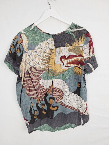 Olga De Polga Oriental Design Casual Top Size M by SwapUp-Online Second Hand Store-Online Thrift Store