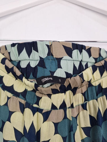 Totem Wide Leg Geometric Drop Pants Size M by SwapUp-Online Second Hand Store-Online Thrift Store