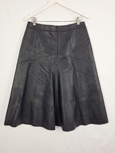 Saba Paneled A-Line Faux Leather Midi Skirt Size 12 by SwapUp-Online Second Hand Store-Online Thrift Store